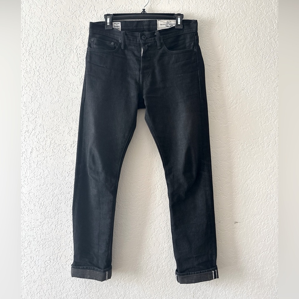 Rogue Territory Stanton stealth Black On Black Size 30 Selvedge Denim Made USA